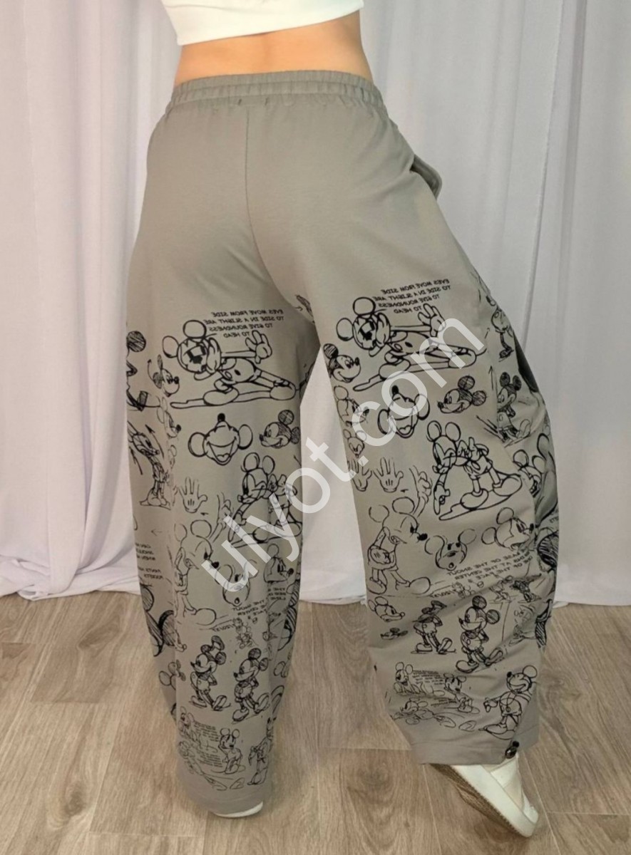 ШТАНЫ (ONE SIZE 42-48) СЕРЫЙ M99