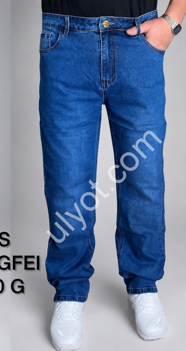 ДЖИНСИ LONGFEI (40-52) СИНІЙ 370G