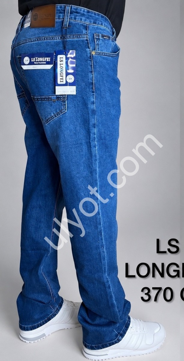 ДЖИНСИ LONGFEI (40-52) СИНІЙ 370G