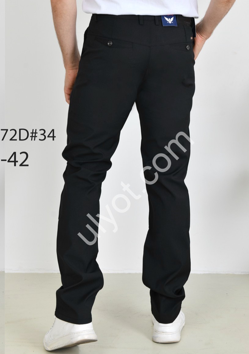 БРЮКИ LUVANS (32-42) ЧЕРНЫЙ 640172D