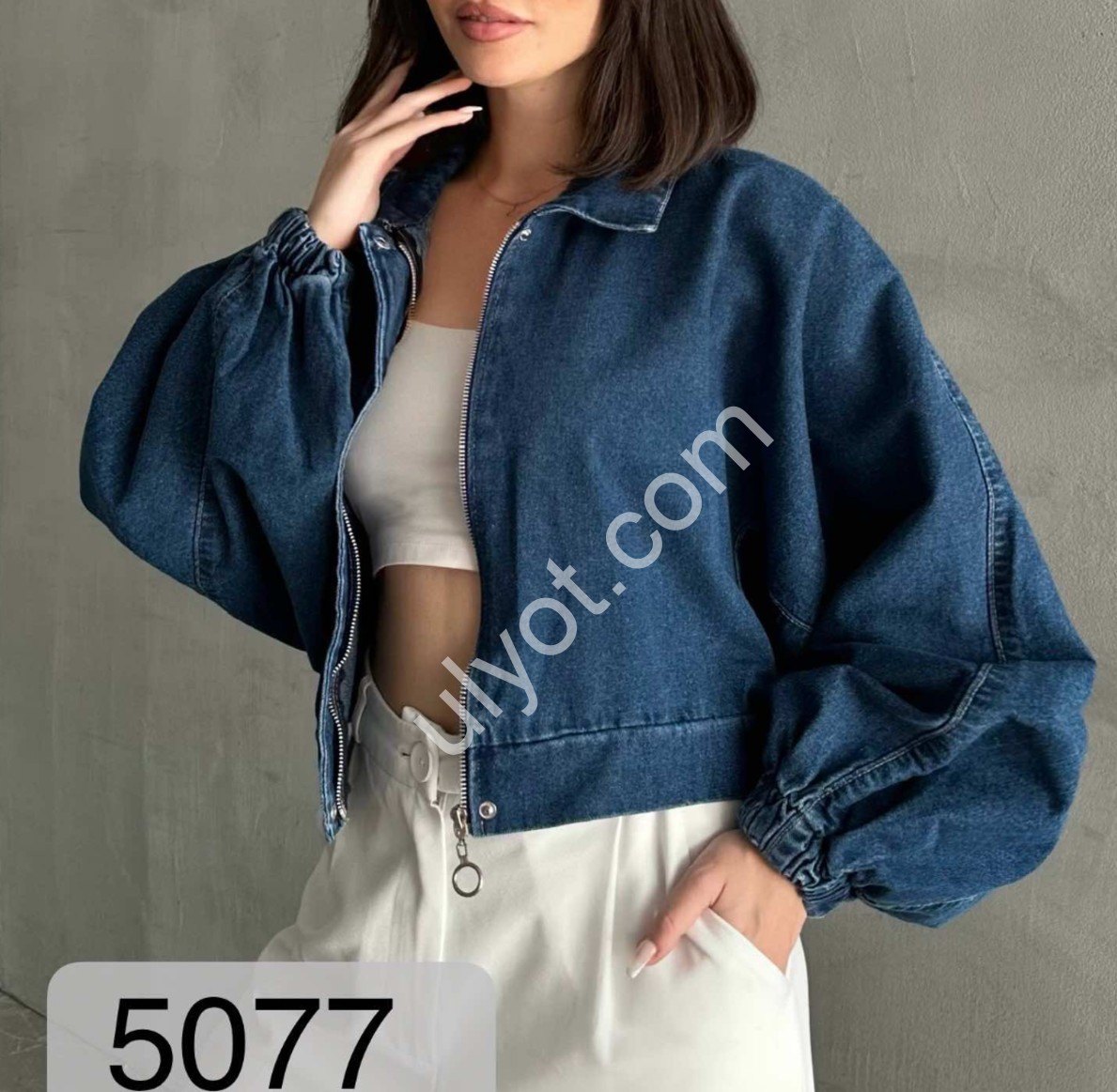 КУРТКА ДЖИНСОВА TOP SHOP (ONE SIZE) Т.СИНІЙ 5077
