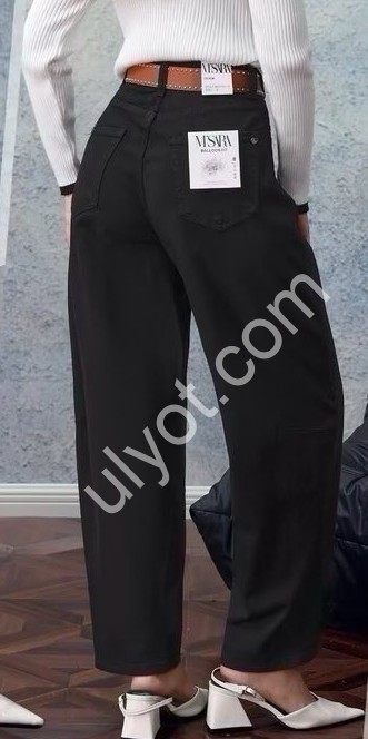 ДЖИНСЫ M.SARA (XS-XL) Т.КОРИЧНЕВЫЙ 1723-13