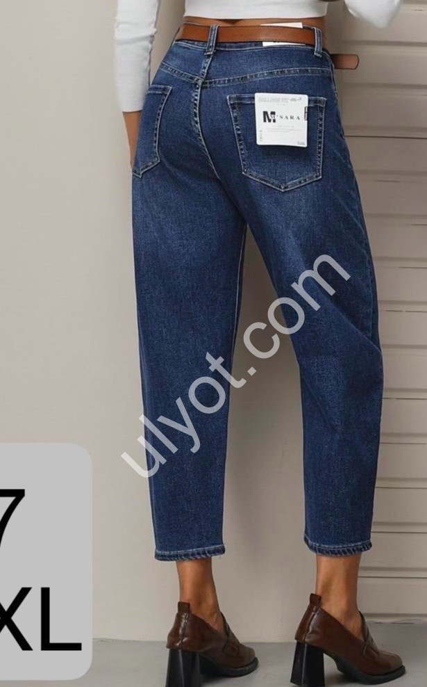 ДЖИНСЫ M.SARA (M-4XL) Т.СИНИЙ 277
