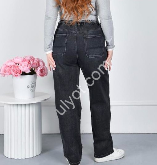 ДЖИНСЫ LDM (30-36) КАМНИ Т.СЕРЫЙ 0397