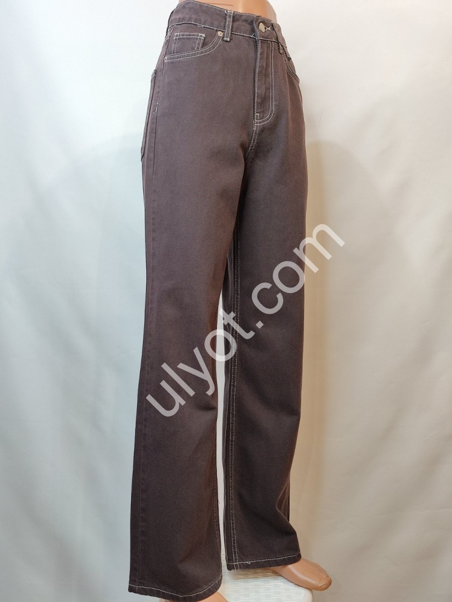 ДЖИНСЫ DK49 (34-40) КОРИЧНЕВЫЙ 1712