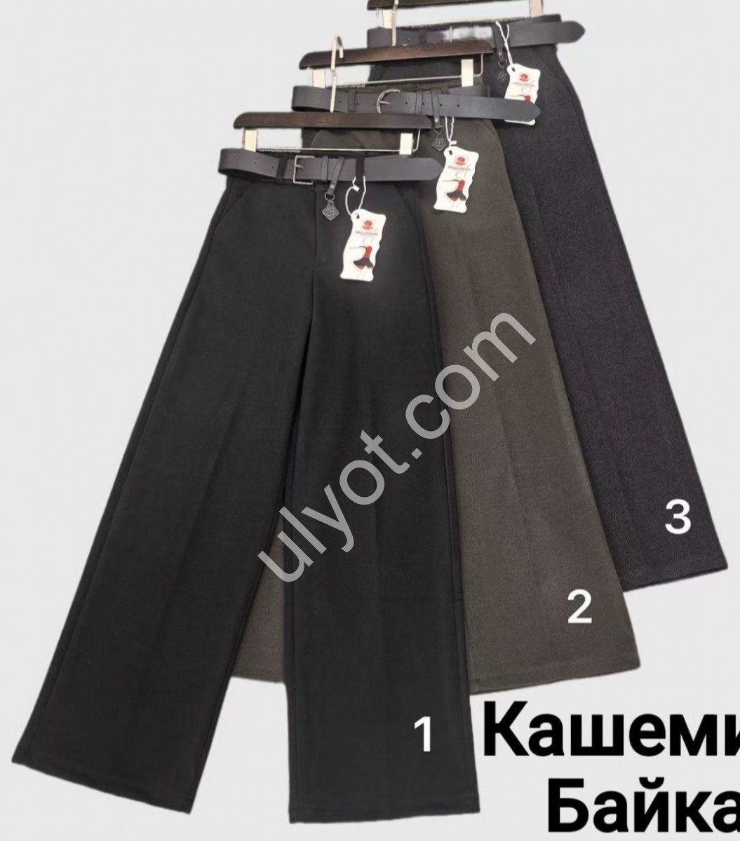 БРЮКИ  (25-30) БАЙКА СЕРЫЙ A9165-3