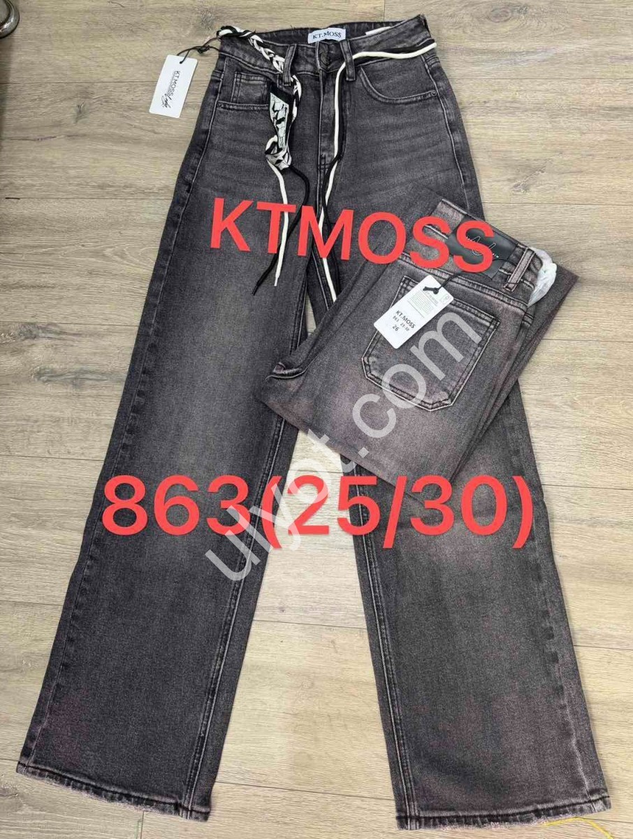 ДЖИНСЫ KT.MOSS (25-30) СЕРЫЙ 863
