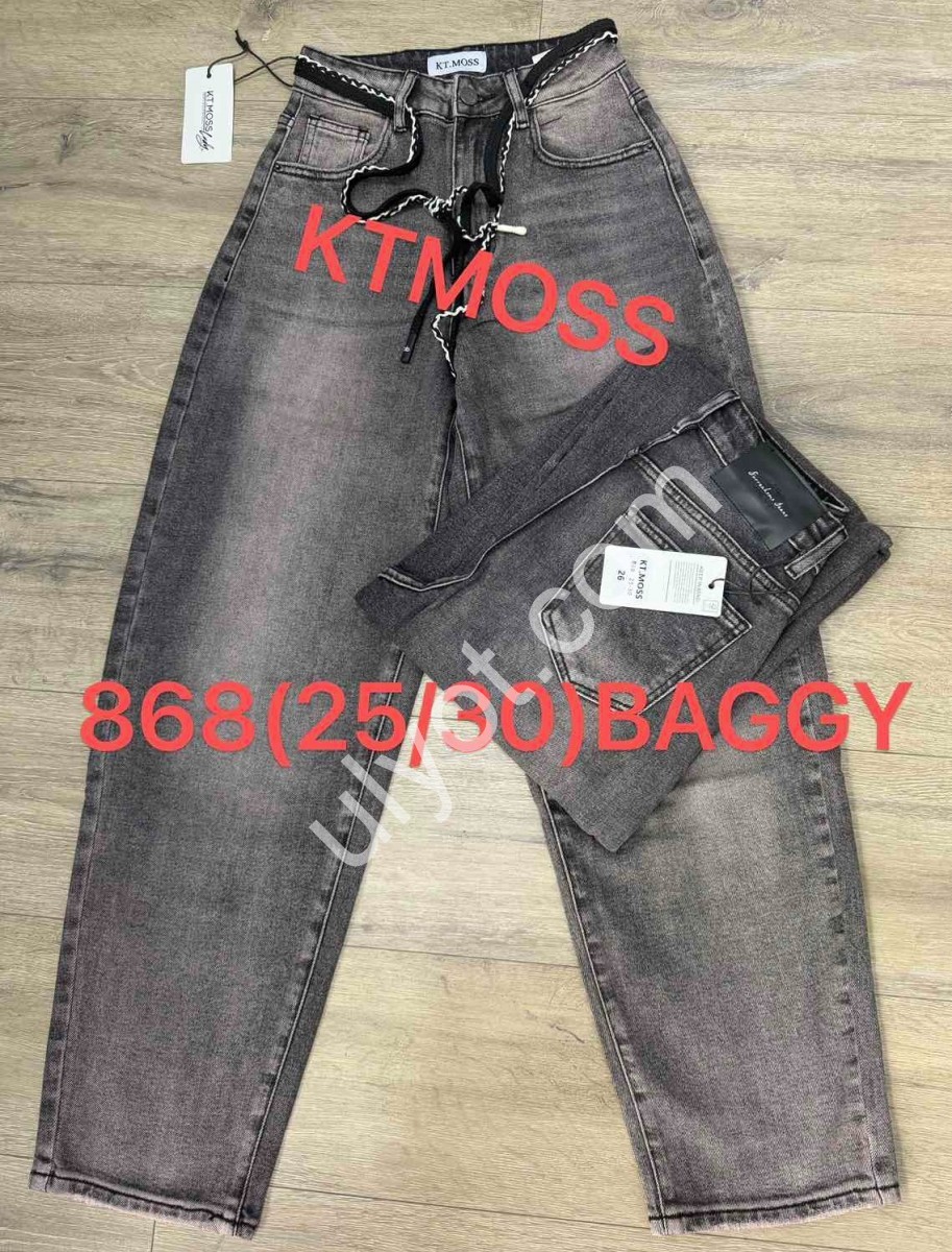 ДЖИНСЫ KT.MOSS (25-30) СЕРЫЙ 868