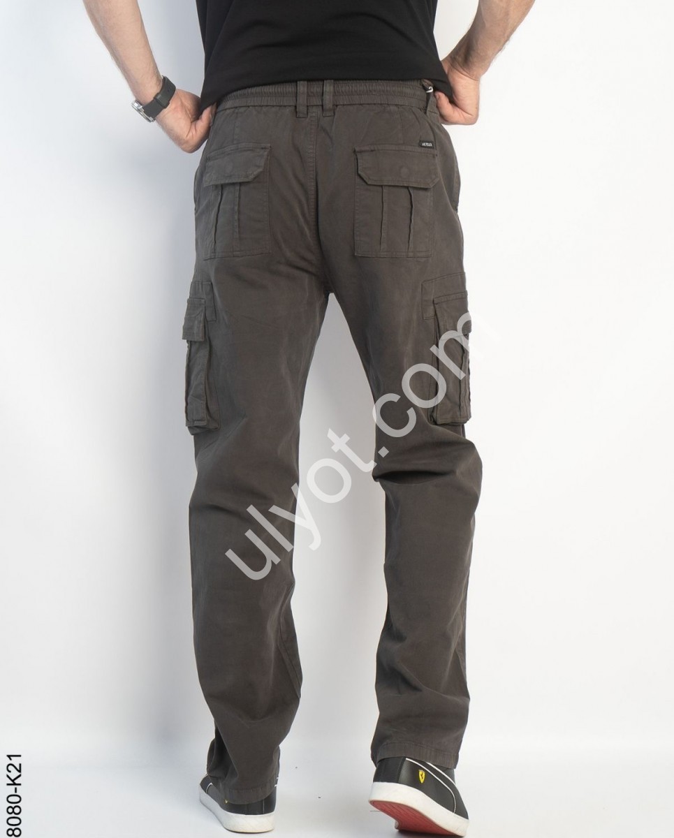 ШТАНИ (32-42) КАРГО Т.СІРИЙ 8080-K21