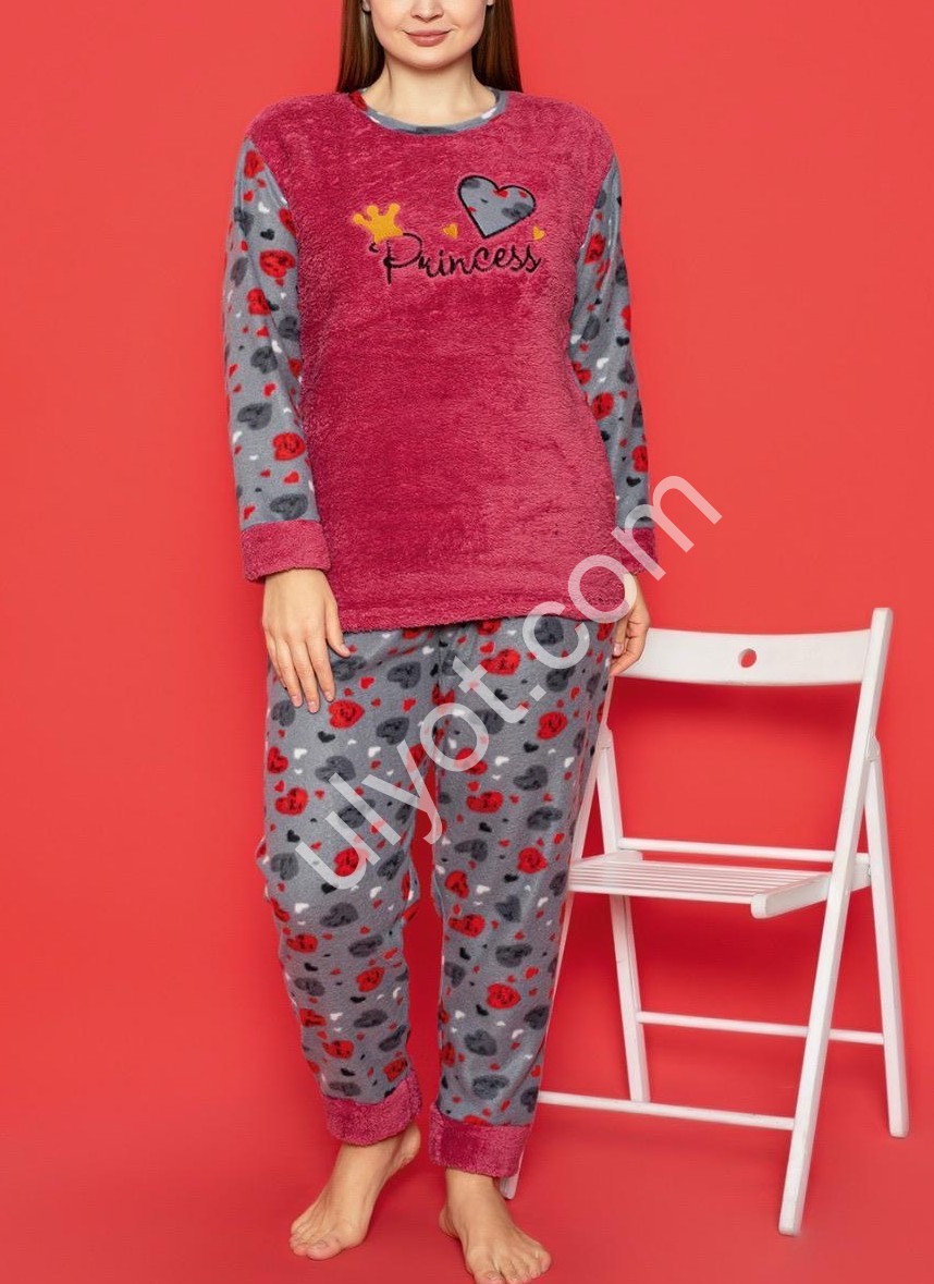 ПИЖАМА (3XL-5XL) PRINCESS БОРДО 