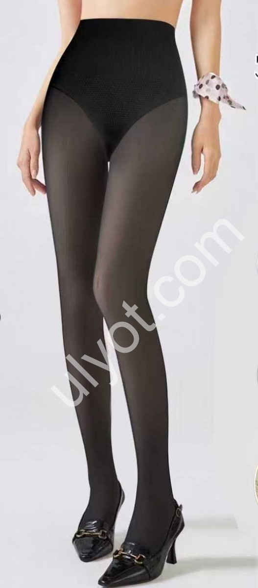 КОЛГОТЫ (ONE SIZE 48-54) МЕХ ЧЕРНЫЙ 9020
