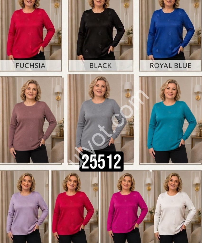 СВИТЕР (ONE SIZE 52-56) МИКС 25512