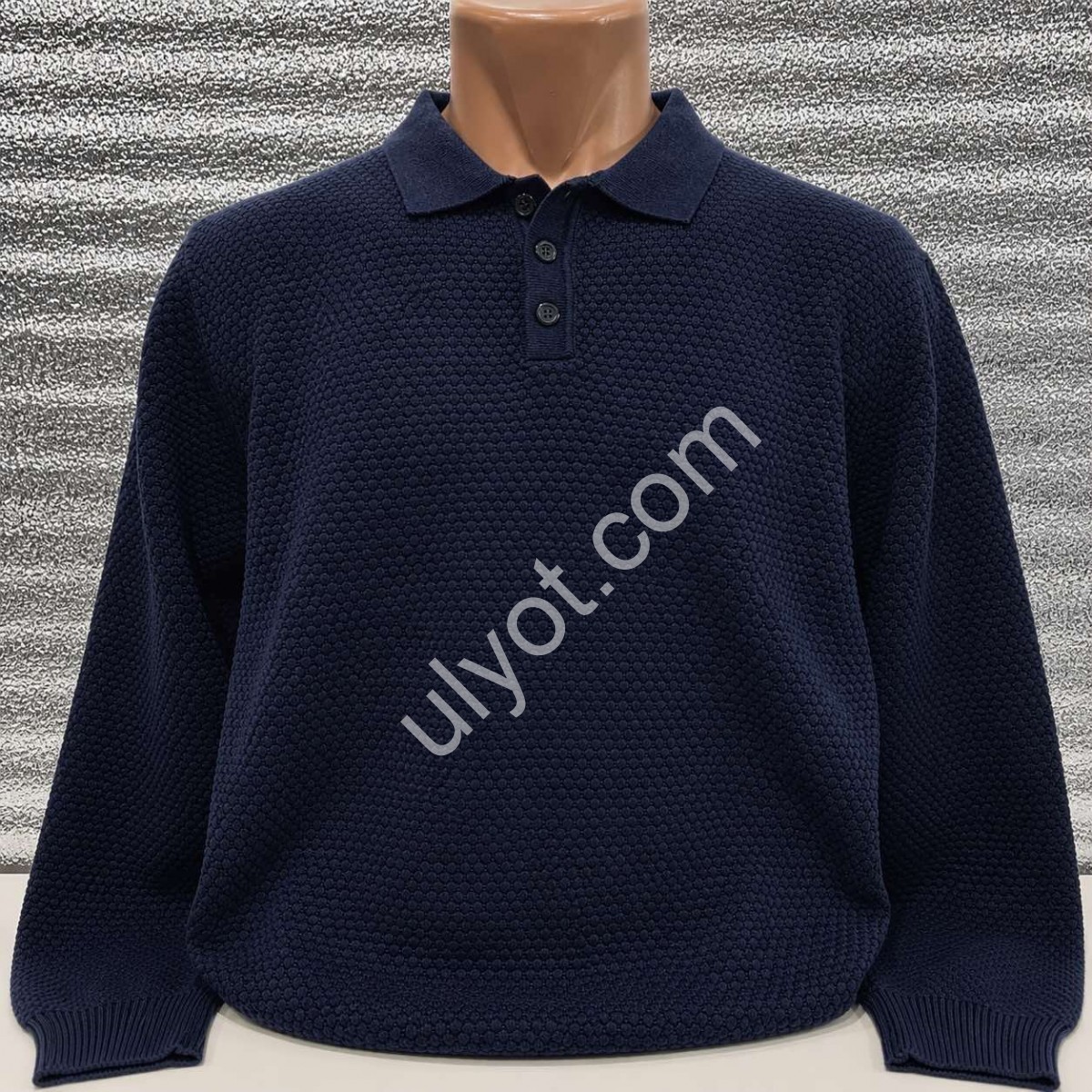 СВИТЕР (M-2XL) Т.СИНИЙ 136