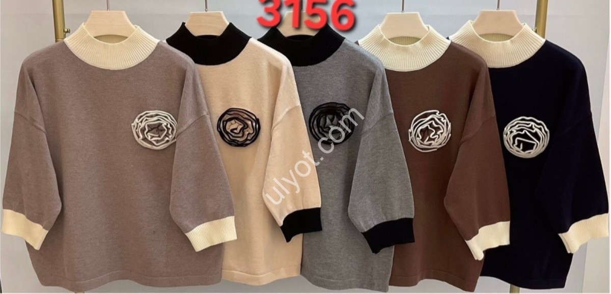 СВИТЕР (ONE SIZE 48-54) МИКС 3156