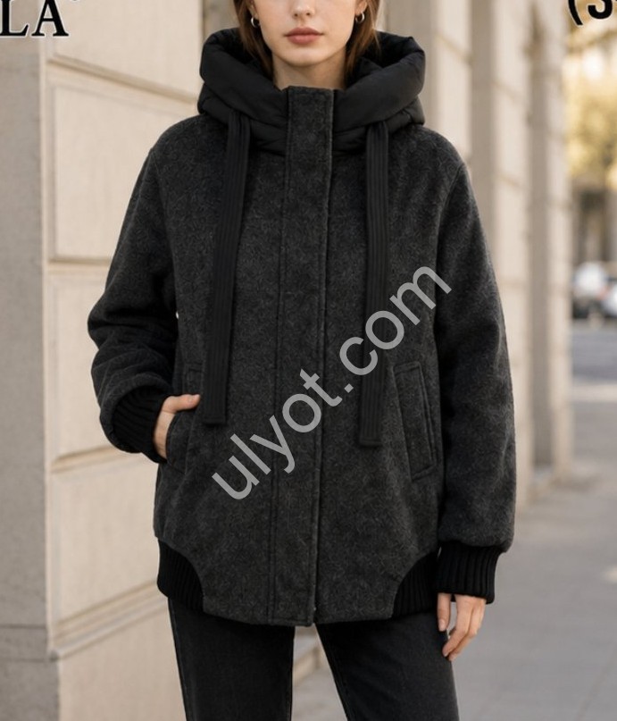 КУРТКА (S-XL) ЧЕРНЫЙ 9935