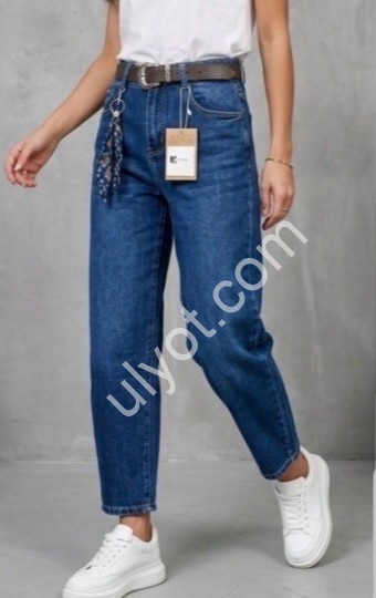 ДЖИНСЫ M.SARA (XS-XL) Т.СИНИЙ 1168-3H