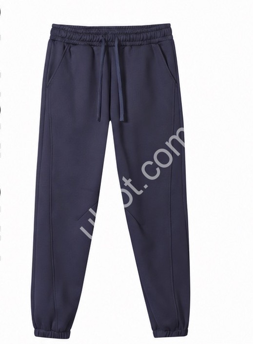 СПОРТ.ШТАНЫ (2XL-6XL) ФЛИС МАНЖЕТ СИНИЙ 291