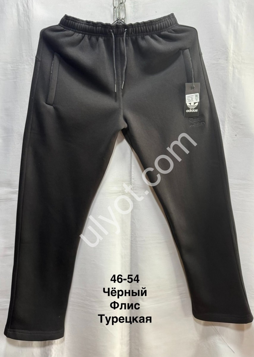 СПОРТ.ШТАНИ A01 (46-54) ФЛІС ПРЯМИЙ ЧОРНИЙ