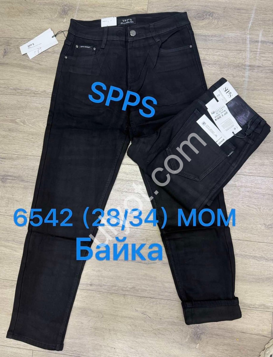 ДЖИНСЫ SPPS (28-34) БАЙКА ГРАФИТ 6542