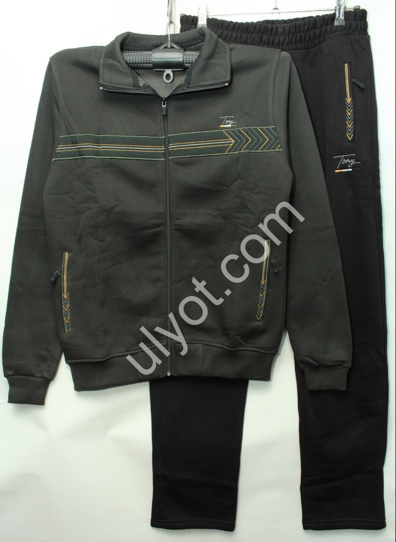 CПОРТ.КОСТЮМ (L-3XL) БАЙКА ПРЯМОЙ ХАКИ 6281