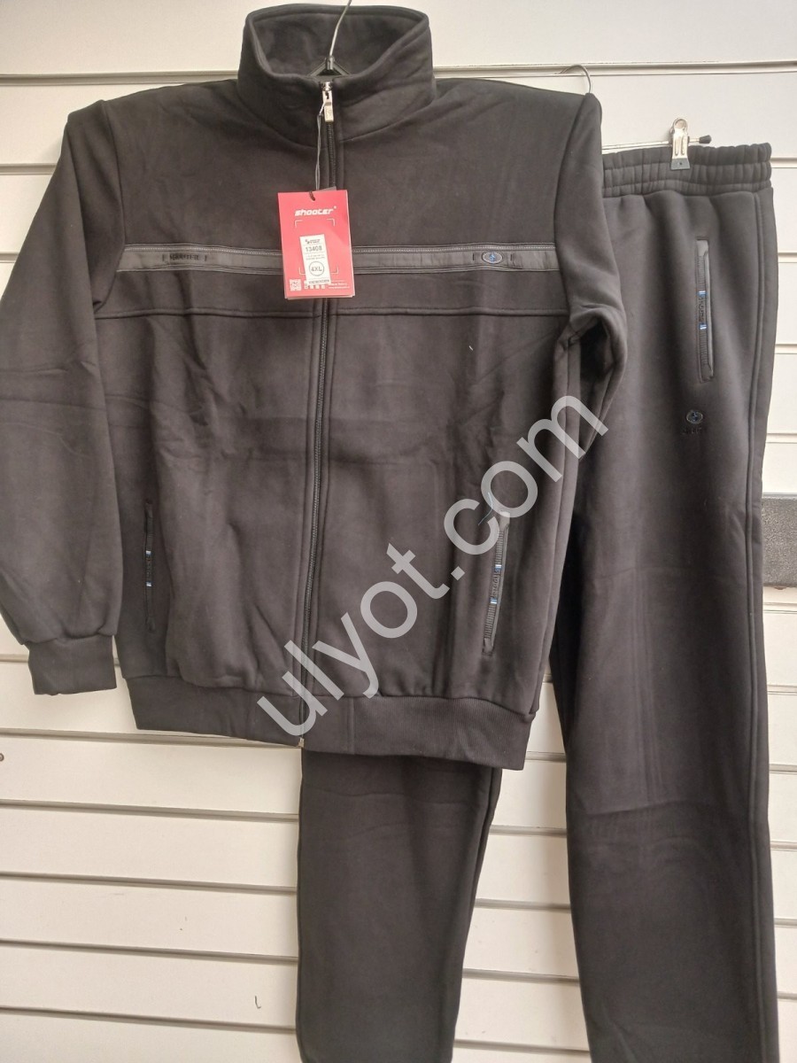 СПОРТ.КОСТЮМ SHOOTER (2XL-6XL) БАЙКА ПРЯМОЙ ЧЕРНЫЙ 13408