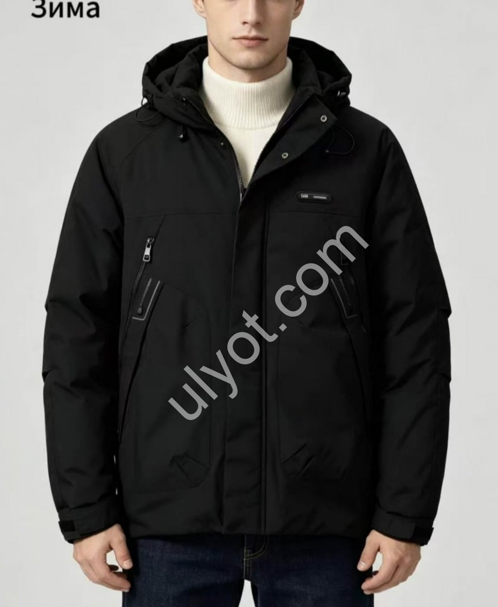КУРТКА (XL-5XL) ЧОРНИЙ 9808