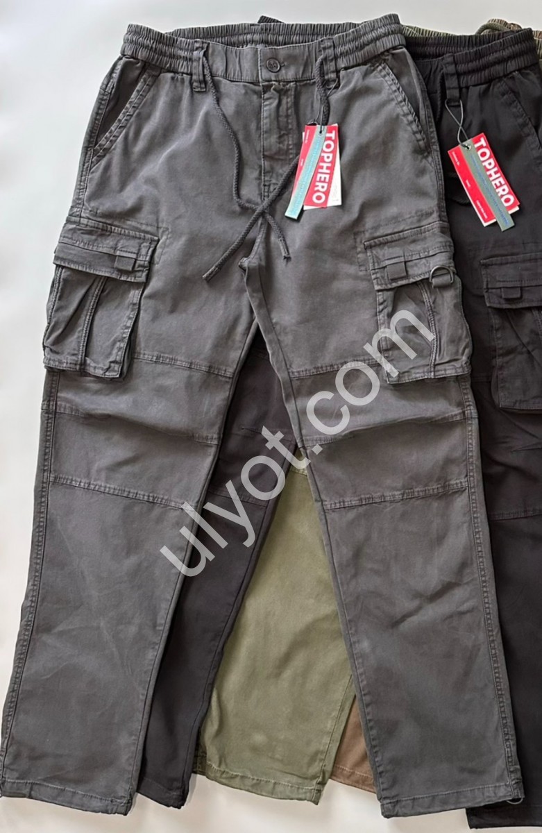 ШТАНЫ (30-38) КАРГО БЕЖ 2603-4