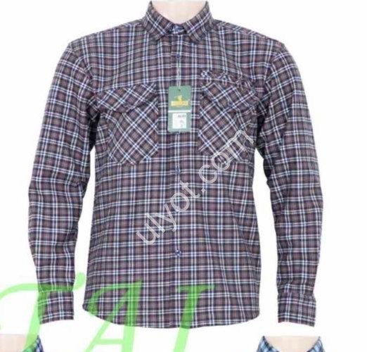 РУБАШКА (XL-5XL) ФЛИС МИКС 635