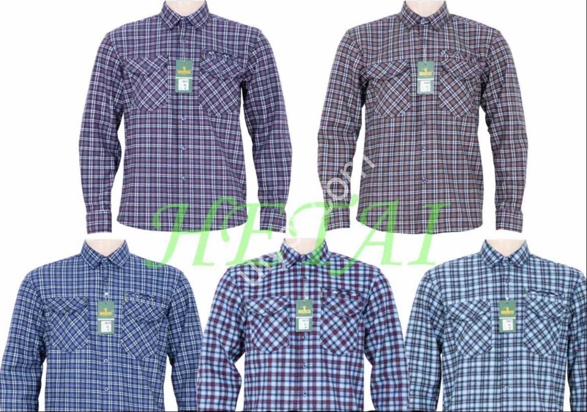 РУБАШКА (XL-5XL) ФЛИС МИКС 635