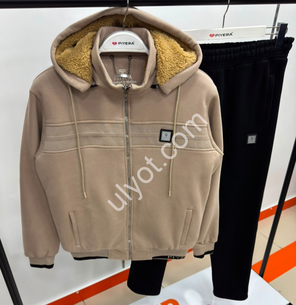 CПОРТ.КОСТЮМ ПИЕРА (M-3XL) МЕХ ПРЯМОЙ БЕЖ 5239