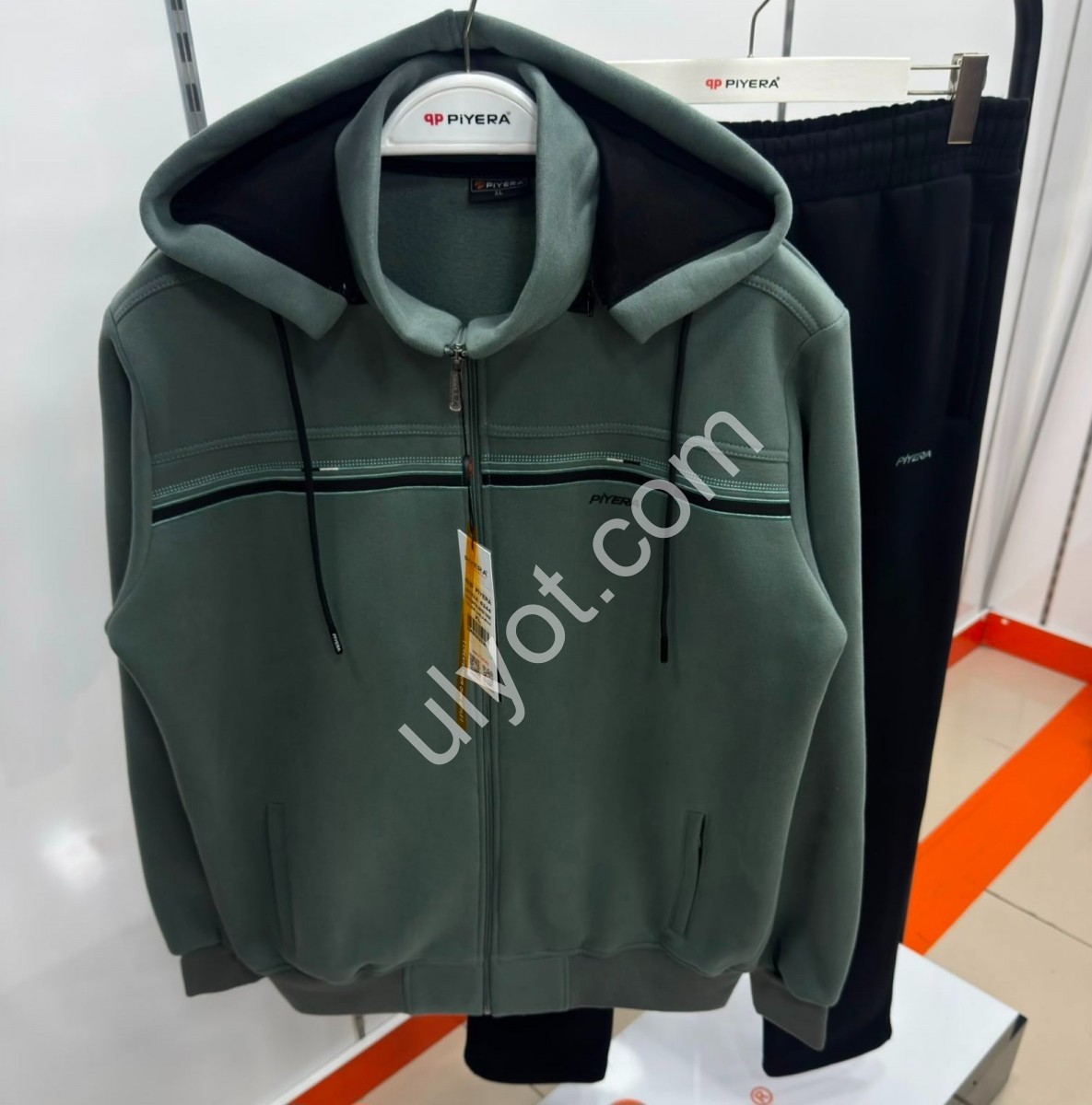 СПОРТ.КОСТЮМ PIYERA (XL-5XL) БАЙКА ПРЯМОЙ ФИСТАШКА 5244
