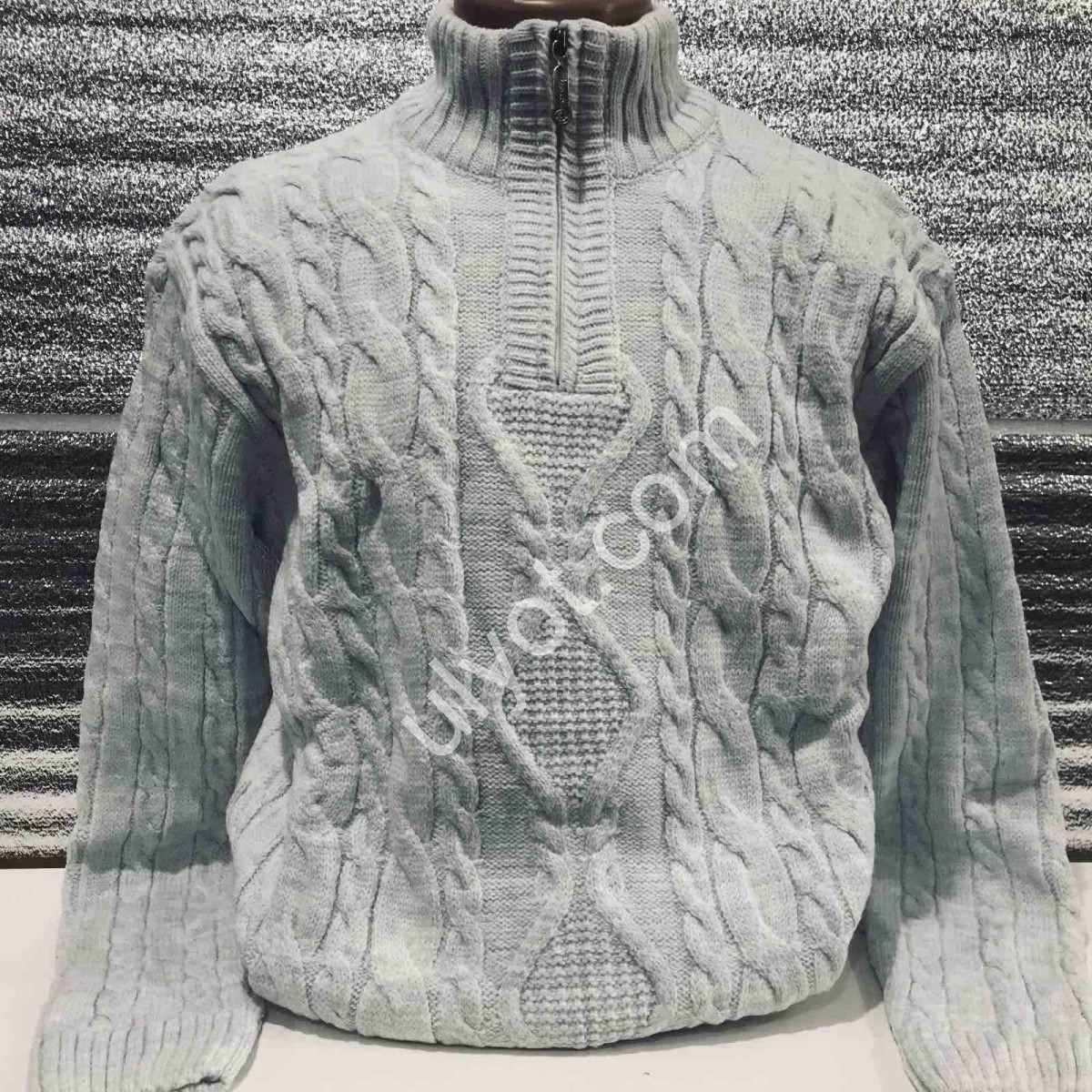 СВІТЕР DEVANTI (L-2XL) СВ.СІРИЙ 77114