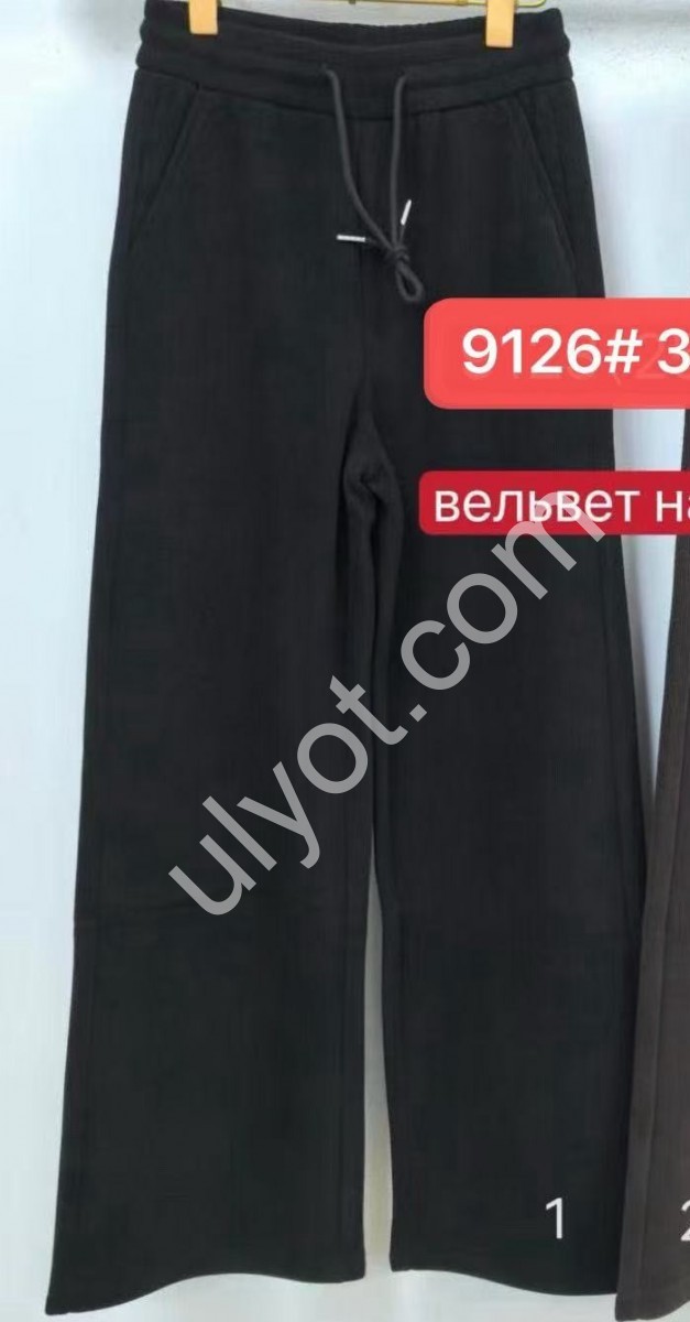 ШТАНЫ (31-36) ФЛИС ЧЕРНЫЙ 9126-1