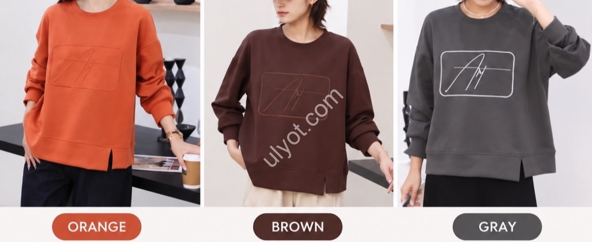 СВИТШОТ (ONE SIZE ) МИКС 6839