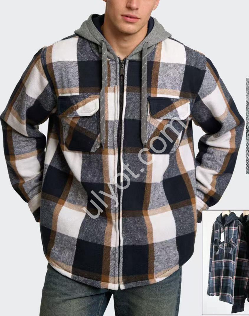 РУБАШКА (XL-5XL) ФЛИС МИКС 107