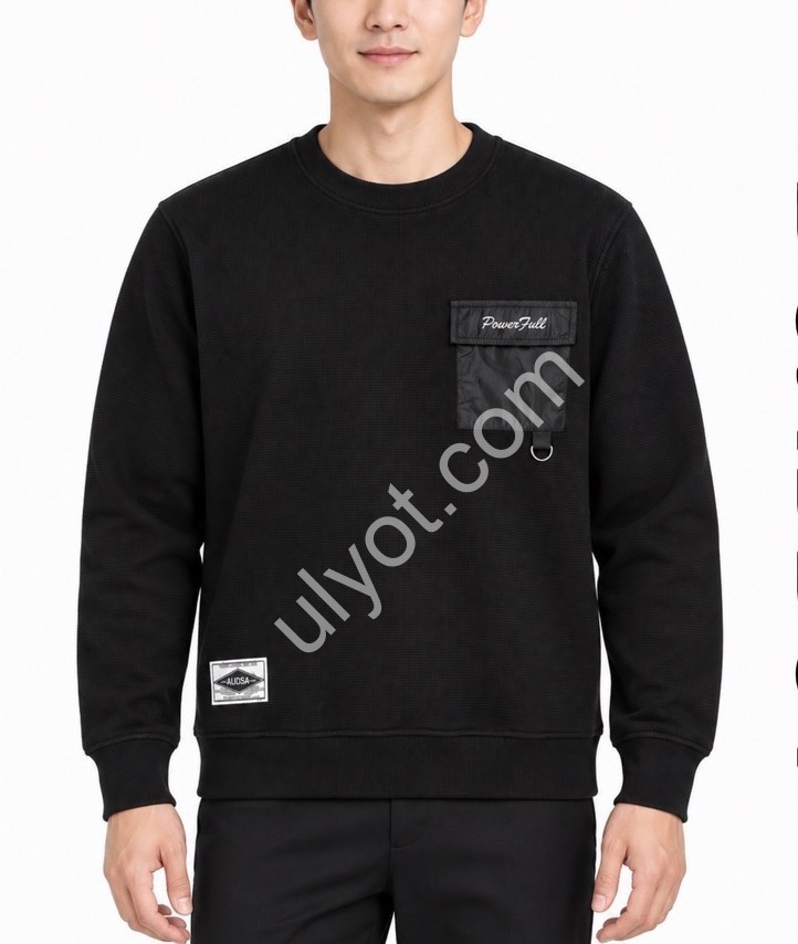 СВИТШОТ AUDSA (M-3XL) ЧЕРНЫЙ 272