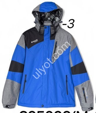 КУРТКА ТЕРМО (M-3XL) СИНІЙ+СІРИЙ 25026-3