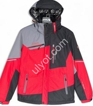 КУРТКА ТЕРМО (M-3XL) КРАСНЫЙ+ЧЕРНЫЙ 22088