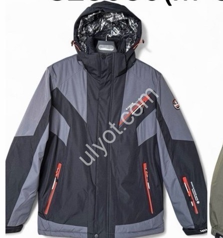КОСТЮМ ЛЫЖНЫЙ (M-3XL) ЧЕРНЫЙ+СЕРЫЙ 23030