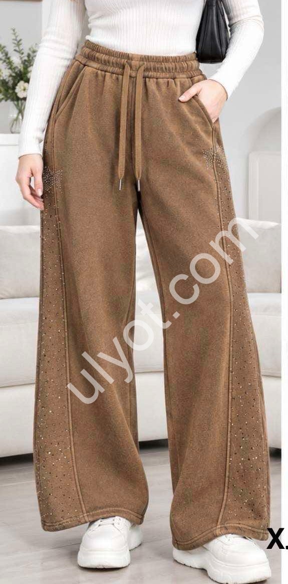 ШТАНЫ (XL-6XL) МЕХ КОФЕ T22