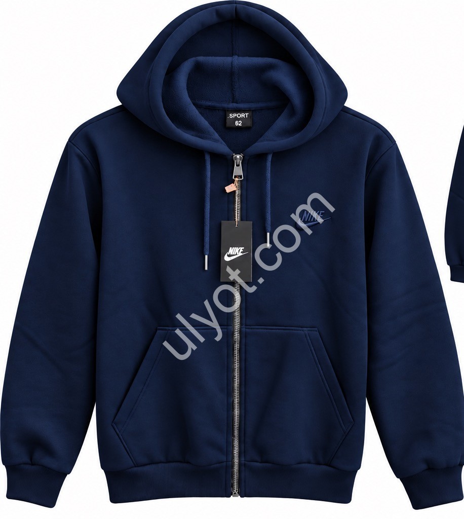СПОРТ.КОФТА N02 (56-64) ФЛИС Т.СИНИЙ 