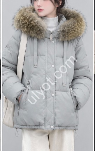 КУРТКА (M-2XL) СЕРО-ГОЛУБОЙ 