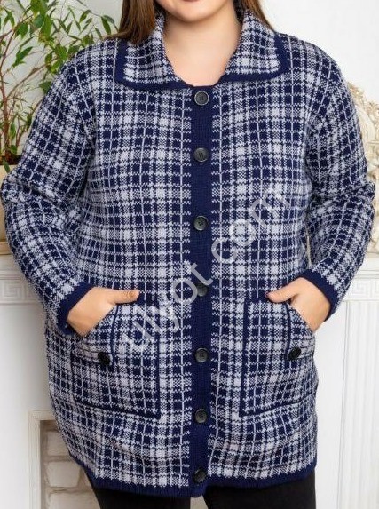 КОФТА-21 (ONE SIZE 52-60) Т.СИНИЙ 