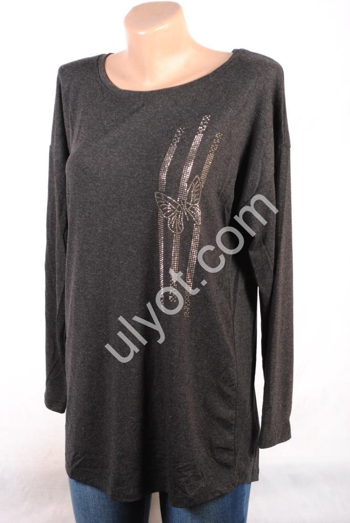 ДЖЕМПЕР БАБОЧКА (S/M-XL/2XL) ГРАФИТ 