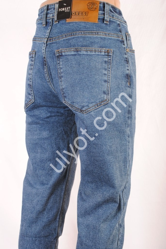 Фото 1 ДЖИНСЫ FOREST JEANS (28-36) ГОЛУБОЙ 1041