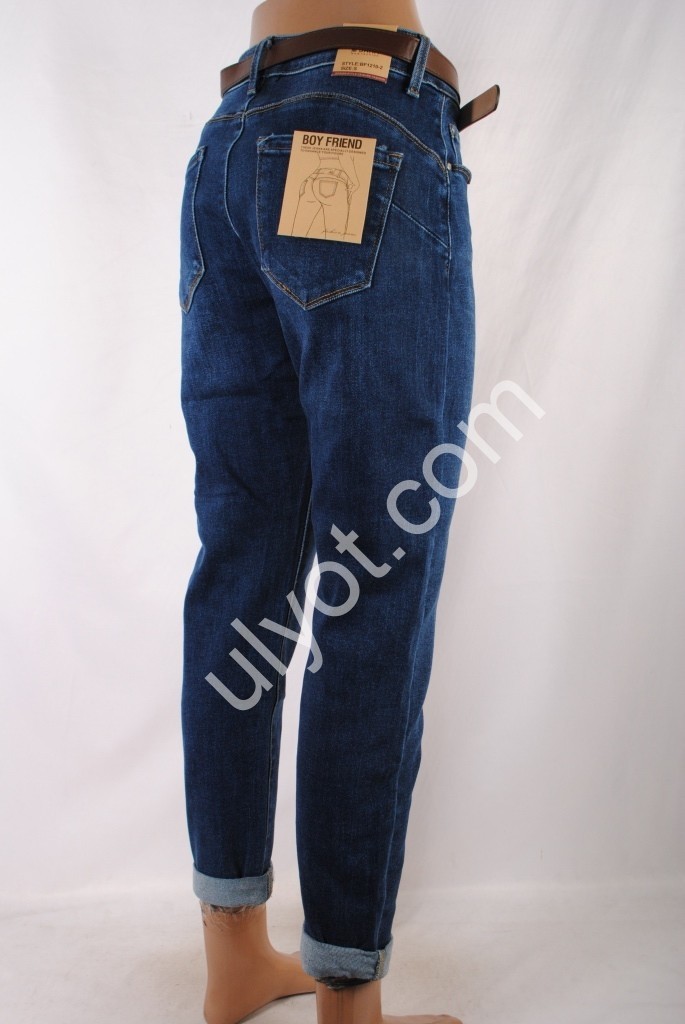 Фото 3 ДЖИНСЫ M.SARA (XS-XL(2S)) СИНИЙ 1210-2