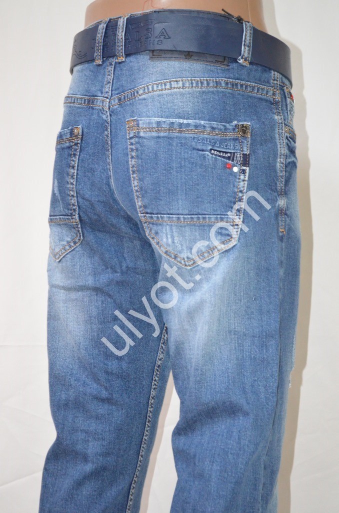 ДЖИНСЫ RESALSA (27-33) СИНИЙ 8165