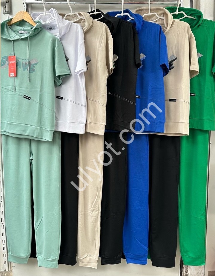 СПОРТ. КОСТЮМ (L-4XL) МАНЖЕТ БІЖОВИЙ+ЧОРНИЙ 5013