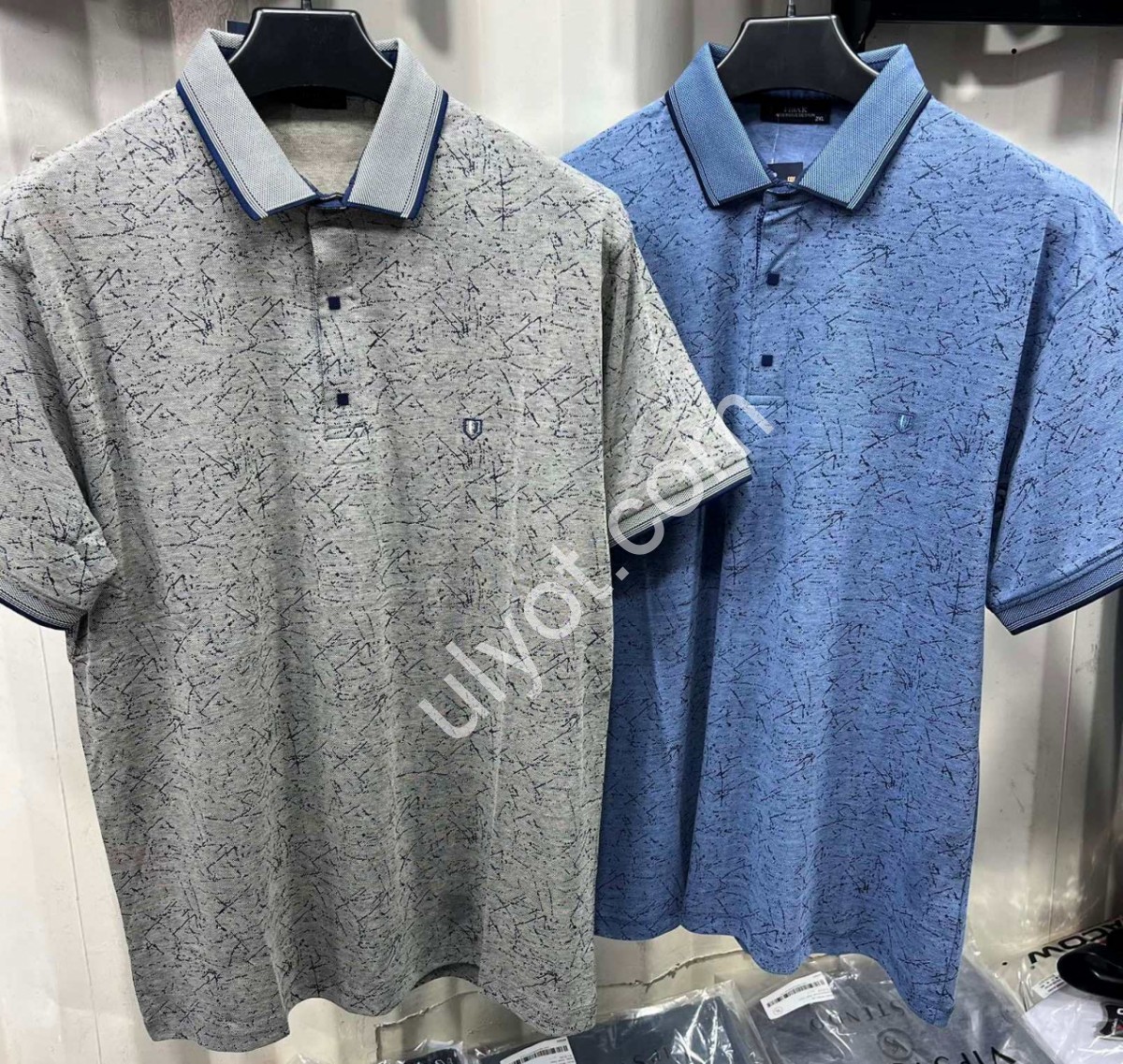 Фото 1 ФУТБОЛКА (2XL-5XL) ДЖИНС 8511