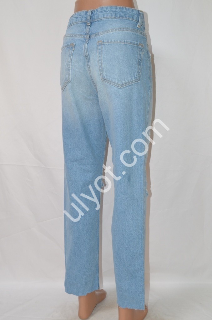 Фото 3 ДЖИНСЫ TOP SHOP (25-32) ГОЛУБОЙ 1299